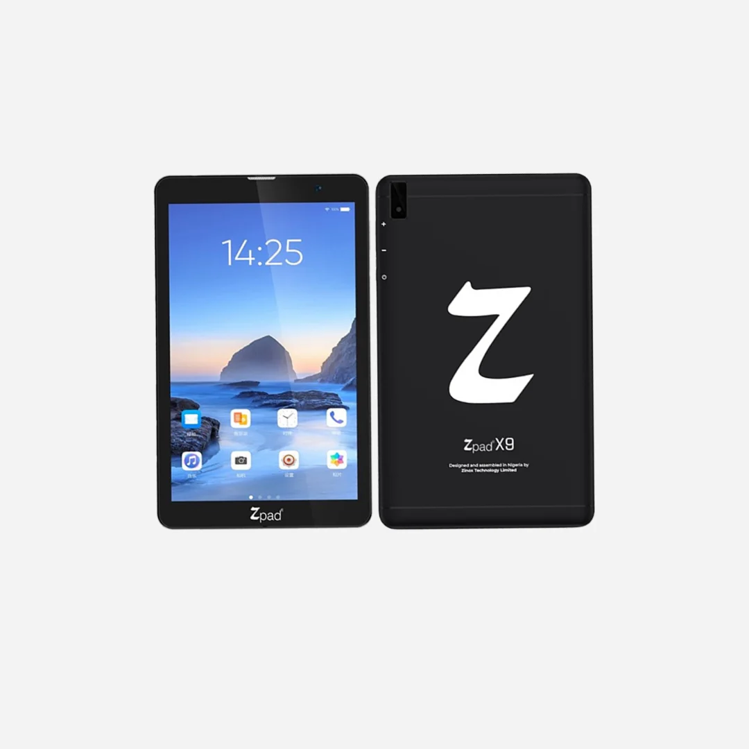 Zinox Zpad X9 tablet, front and back